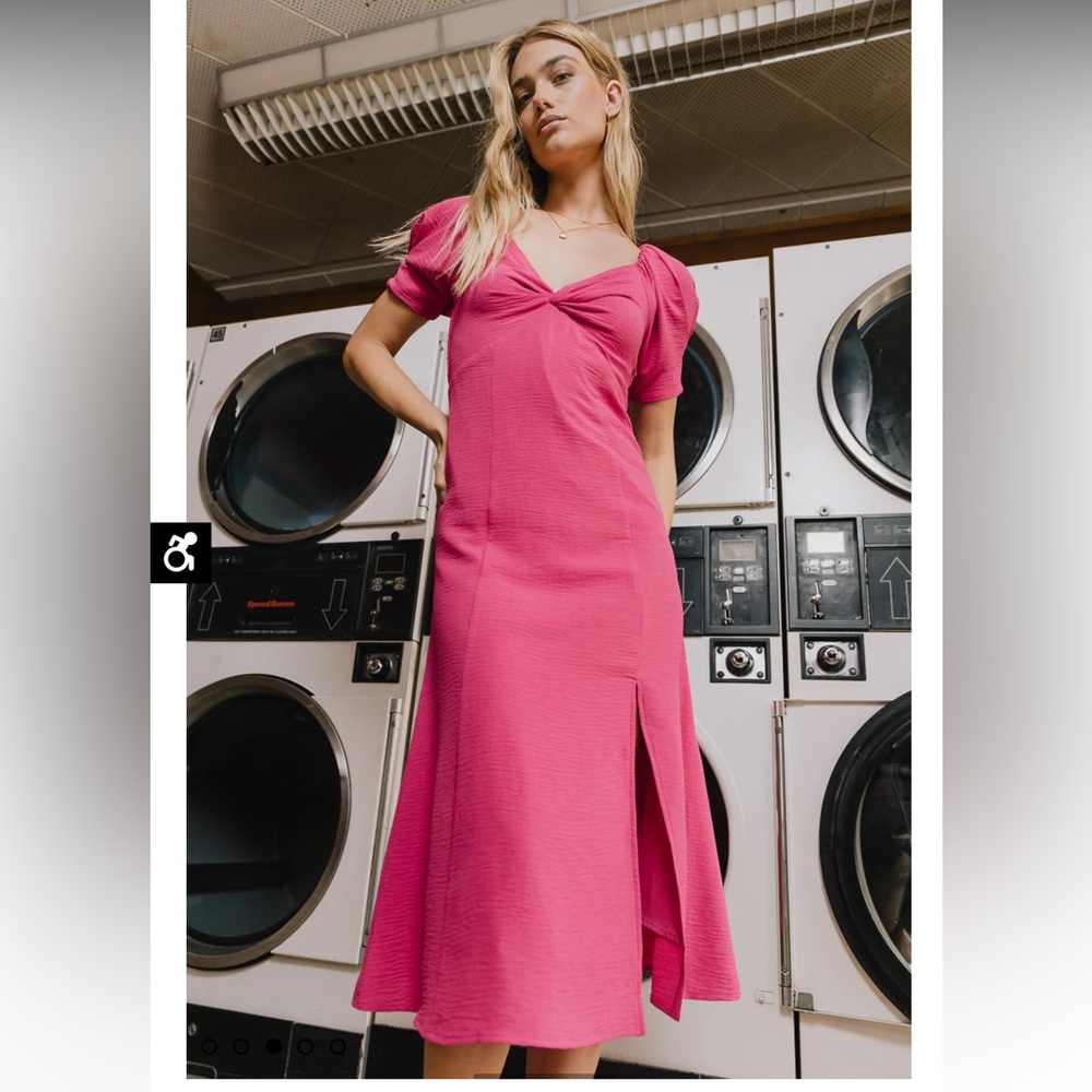 Böhme Pink Midi Dress NWT